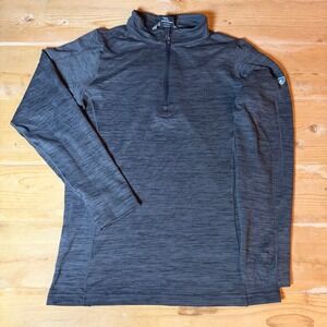 Kuhl Kids Quarter Zip Pullover Heather Gray Performance Shirt Size L 14-16
